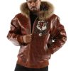 Pelle Pelle Brown Last Man Standing MB 1978 Fur Hood Jacket