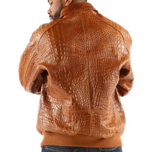 Pelle Pelle Brown Men Genuine Leather Jacket