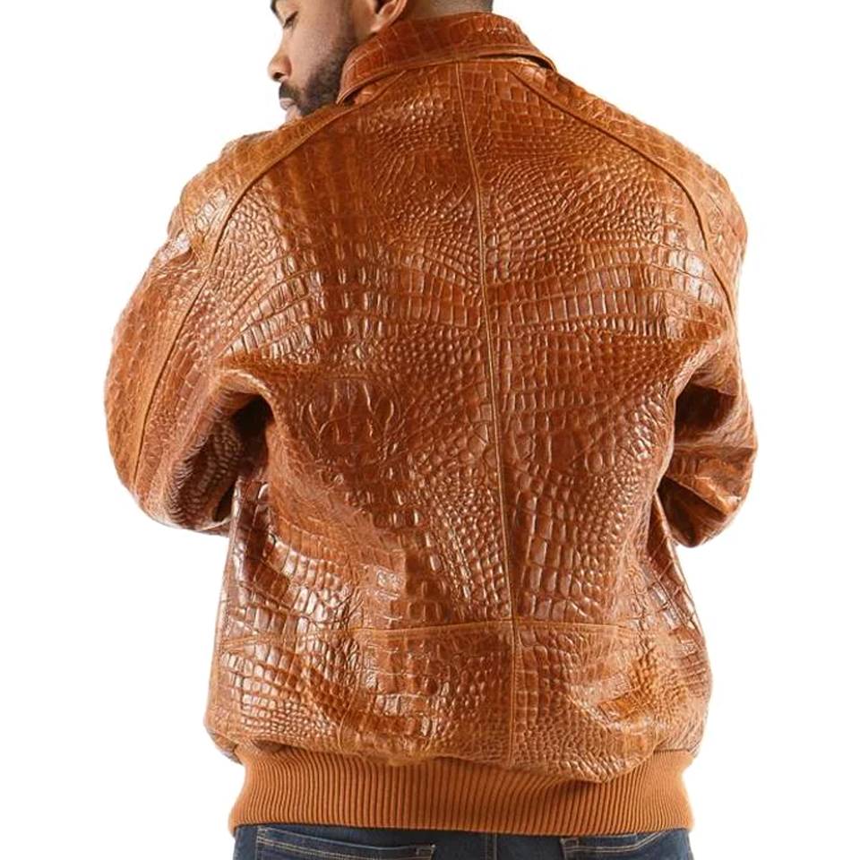 Pelle Pelle Brown Men Genuine Leather Jacket