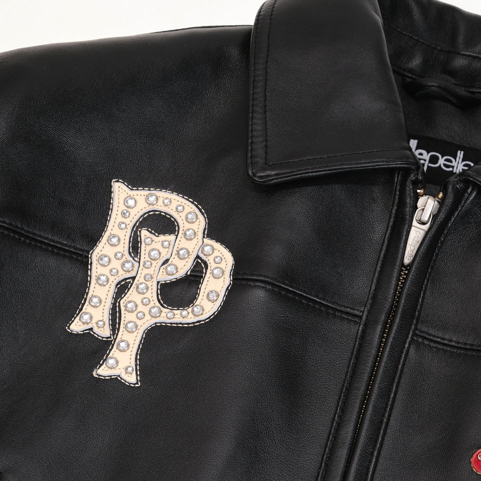 Pelle Pelle Bruiser MB 1978 Black Plush Women Crop Jacket