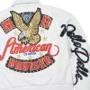 Pelle Pelle Bruiser White Plush MB 1978 Women Crop Leather Jacket