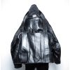 Pelle Pelle Carti Black Embossed Leather Jacket