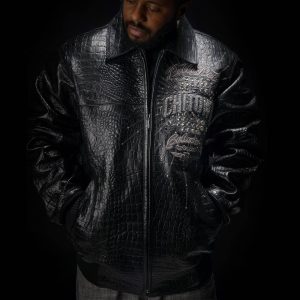 Pelle Pelle Chi Town MB 1978 Black Men Leather Jacket