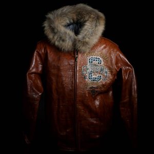 Pelle Pelle Chi Town MB 1978 Fur Hood Brown Jacket