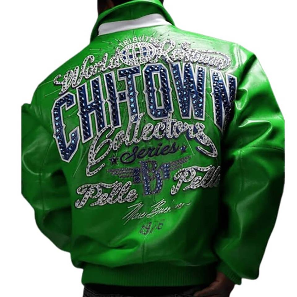 Pelle Pelle Chi Town MB 1978 Green Jacket