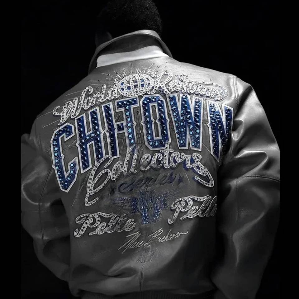 Pelle Pelle Chi Town MB 1978 Grey Jacket