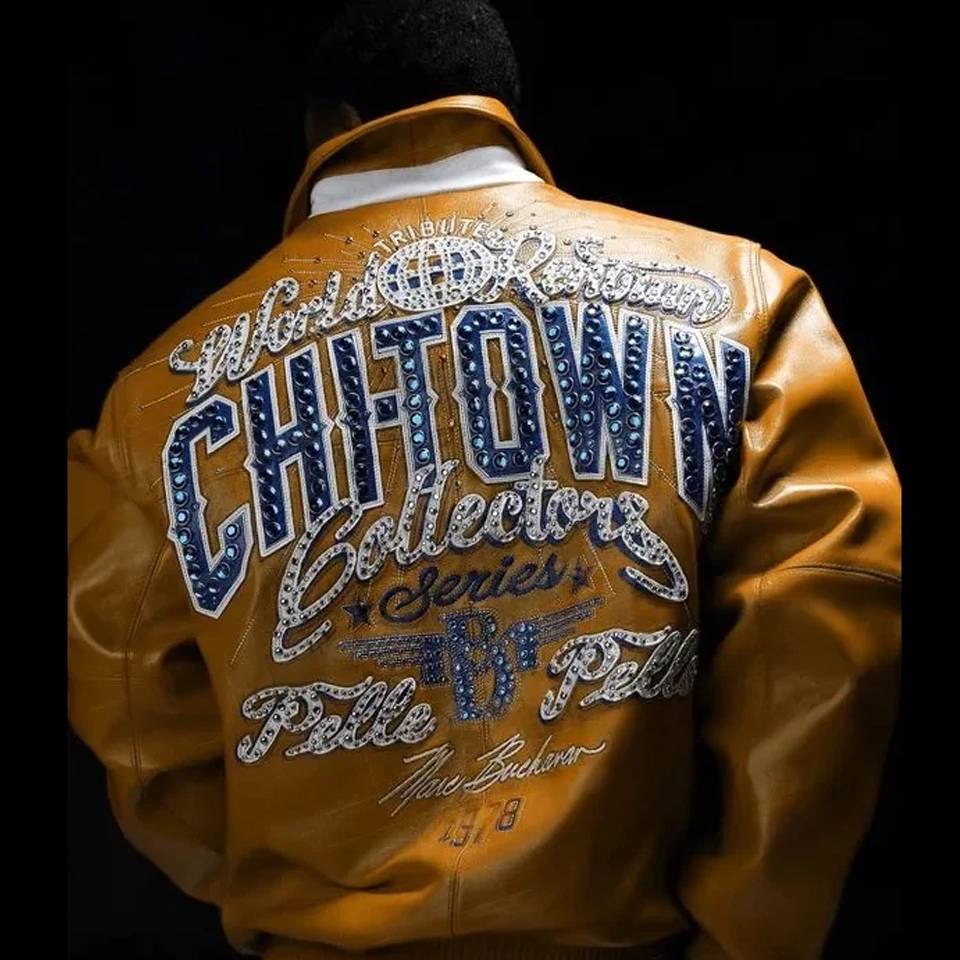 Pelle Pelle Chi Town MB 1978 Orange Jacket