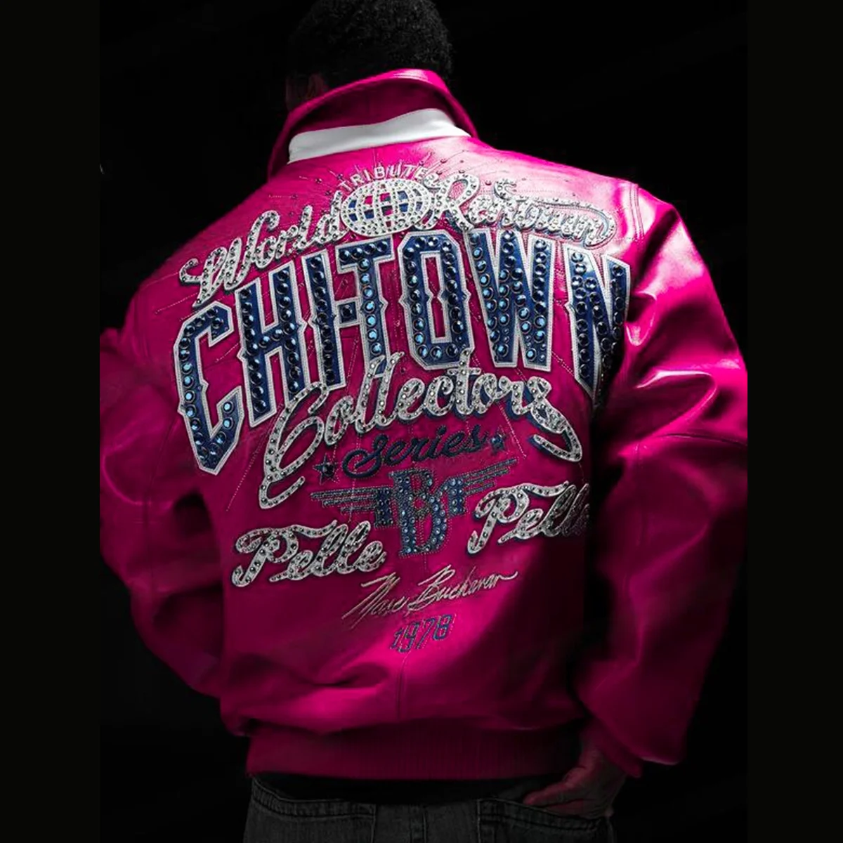 Pelle Pelle Chi Town MB 1978 Pink Jacket - Image 2
