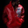 Pelle Pelle Chi Town MB 1978 Red Leather Real Jacket