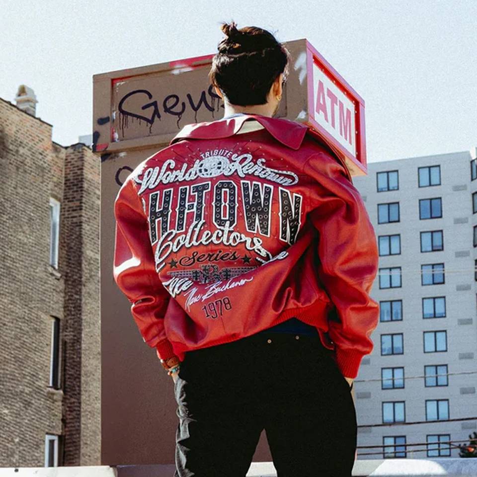 Pelle Pelle Chi Town MB Collectors Series1978 Red Jacket