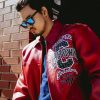 Pelle Pelle Chi Town Marc Buchanan Collectors Series1978 Red Jacket