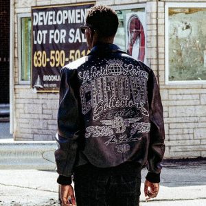 Pelle Pelle ChiTown MB 1978 Black Men Real Leather Jacket