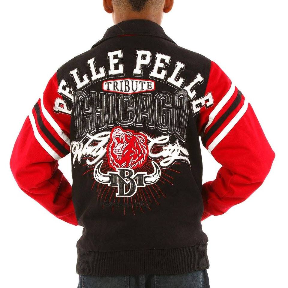 Pelle Pelle Chicago Tribute MB 1837 Black Kids Jacket