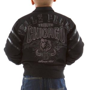 Pelle Pelle Chicago Tribute MB 1837 Boys Black Jacket