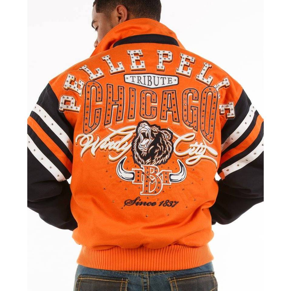 Pelle Pelle Chicago Tribute MB 1978 Orange Wool Jacket