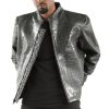 Pelle Pelle China Collar Black Biker Jacket