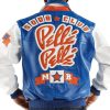Pelle Pelle Classic Soda Club Plush Blue Leather Jacket