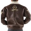 Pelle Pelle Coat of Arms Fur Collar Brown Jacket
