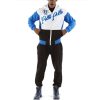 Pelle Pelle Colorblocked In Medium Blue Pure Wool Tracksuit