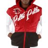 Pelle Pelle Colorblocked Red Men Cotton-PolyTracksuit