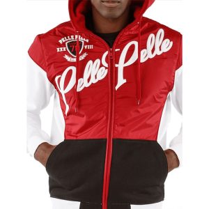 Pelle Pelle Colorblocked Red Men Cotton-PolyTracksuit