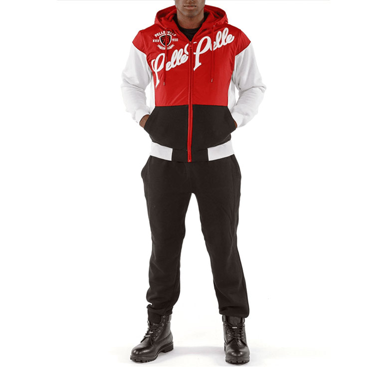 Pelle Pelle Colorblocked Red Men Tracksuit