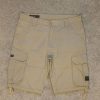 Pelle Pelle Crossfit Drawstrings Cargo Beige Shorts