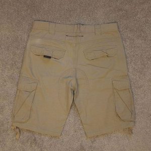 Pelle Pelle Crossfit Drawstrings Cargo Beige Shorts For Men