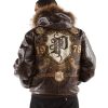 Pelle Pelle Dark Brown Last Man Standing MB 1978 Fur Hood Leather Jacket