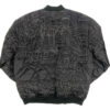 Pelle Pelle Deadstock Nylon Stitch Bomber Leather Jacket