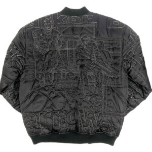 Pelle Pelle Deadstock Nylon Stitch Bomber Leather Jacket