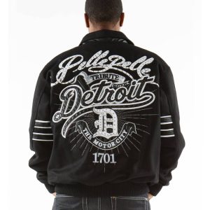 Pelle Pelle Detroit Motor City 1701 Black Wool Jacket