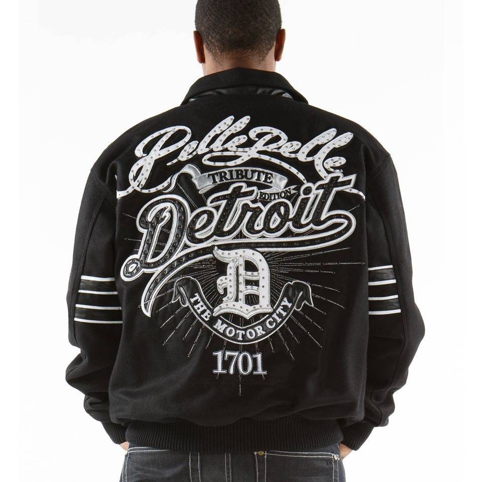 Pelle Pelle Detroit Motor City 1701 Black Wool Jacket