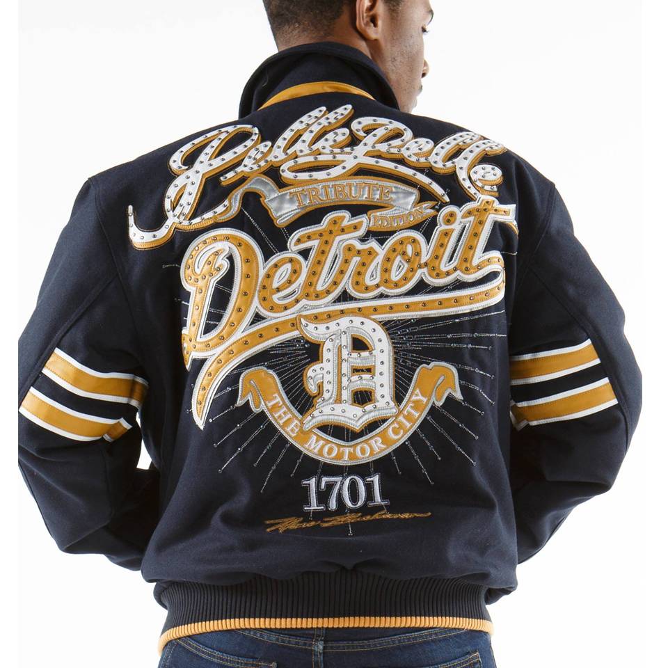Pelle Pelle Detroit Motor City 1701 Navy Blue Jacket