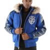 Pelle Pelle Dynasty MB 1978 Blue Fur Hood Jacket