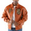Pelle Pelle Dynasty Marc Buchanan 1978 Brown Leather Jacket
