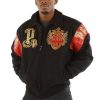 Pelle Pelle Empire with Victory Come Glory Black Wool Jacket