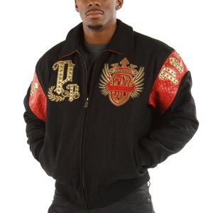 Pelle Pelle Empire with Victory Come Glory Black Wool Jacket