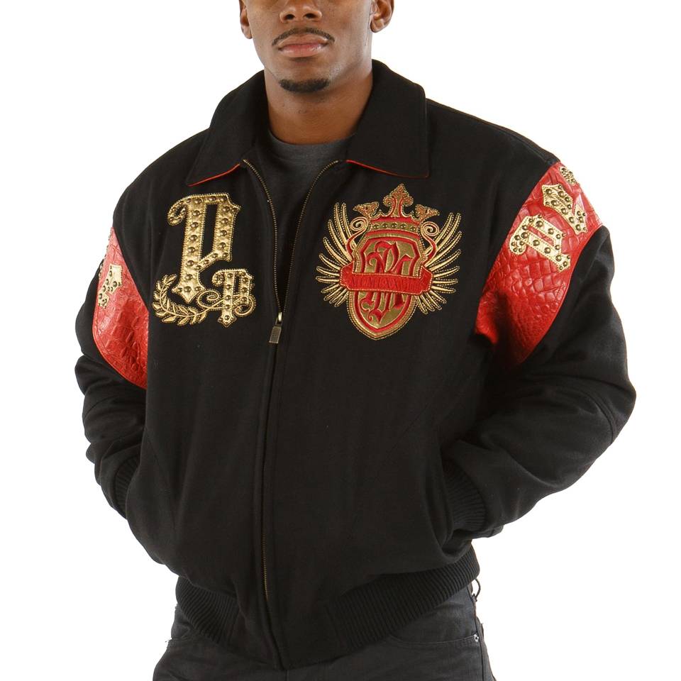 Pelle Pelle Empire with Victory Come Glory Black Wool Jacket