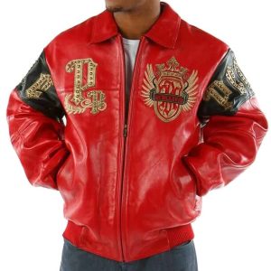 Pelle Pelle Empire with Victory Come Glory Red Jacket