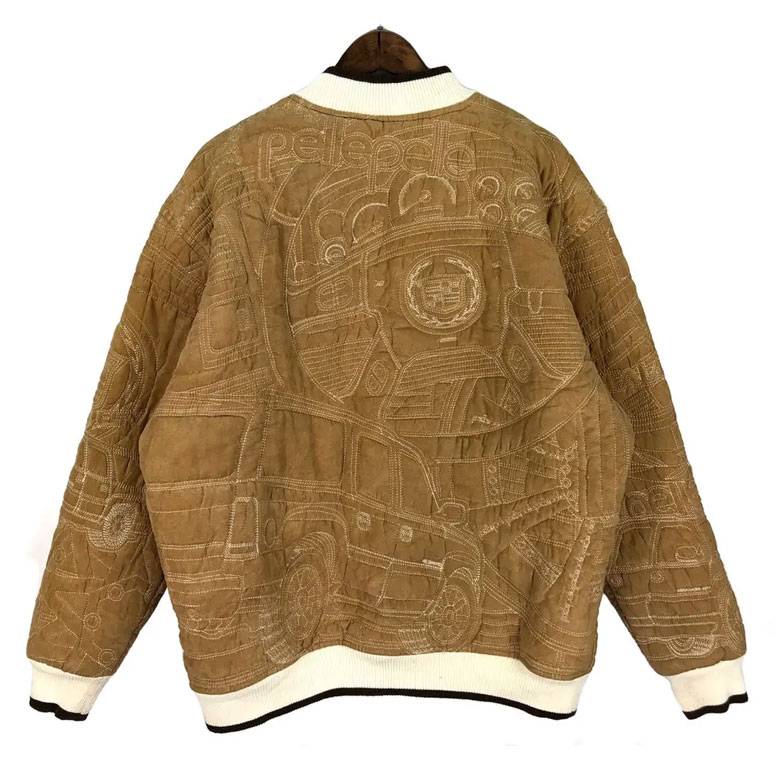 Pelle Pelle Escalade Brown Bomber Leather Jacket