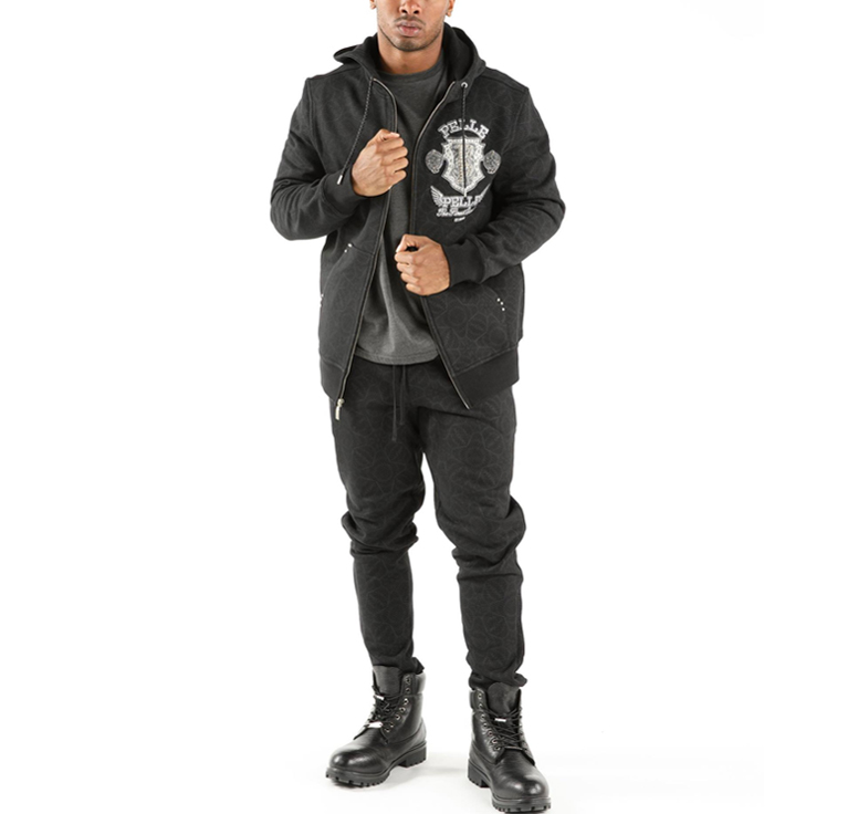 Pelle Pelle Eye on Prize 1978 Black Warm Up Tracksuit for Men