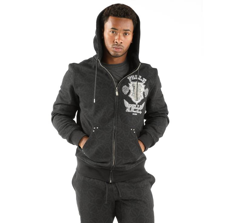 Pelle Pelle Eye on Prize 1978 Black Warm Up Tracksuit