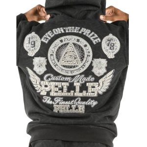 Pelle Pelle Eye on Prize 1978 Black Warm Up Wool Tracksuit