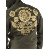 Pelle Pelle Eye on Prize 1978 Olive Green Warm Up Wool Tracksuit