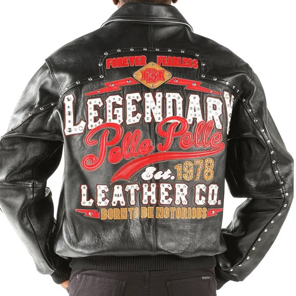Pelle Pelle Forever Fearless 1978 Black Leather Jacket