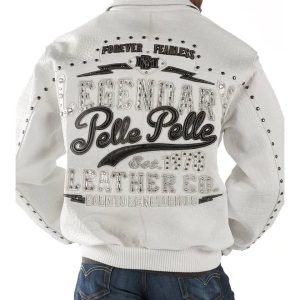 Pelle Pelle Forever Fearless 1978 White Leather Jacket