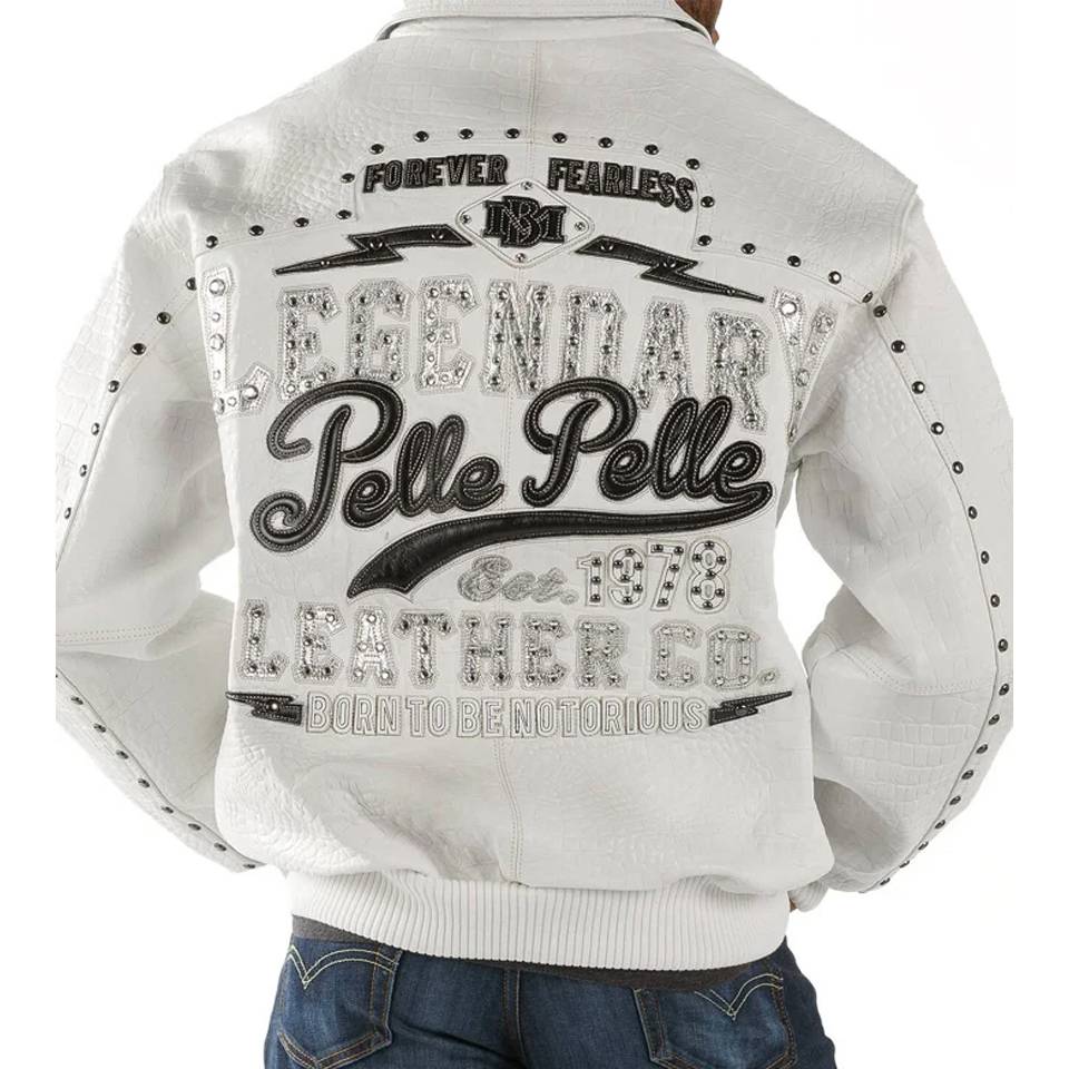 Pelle Pelle Forever Fearless 1978 White Leather Jacket