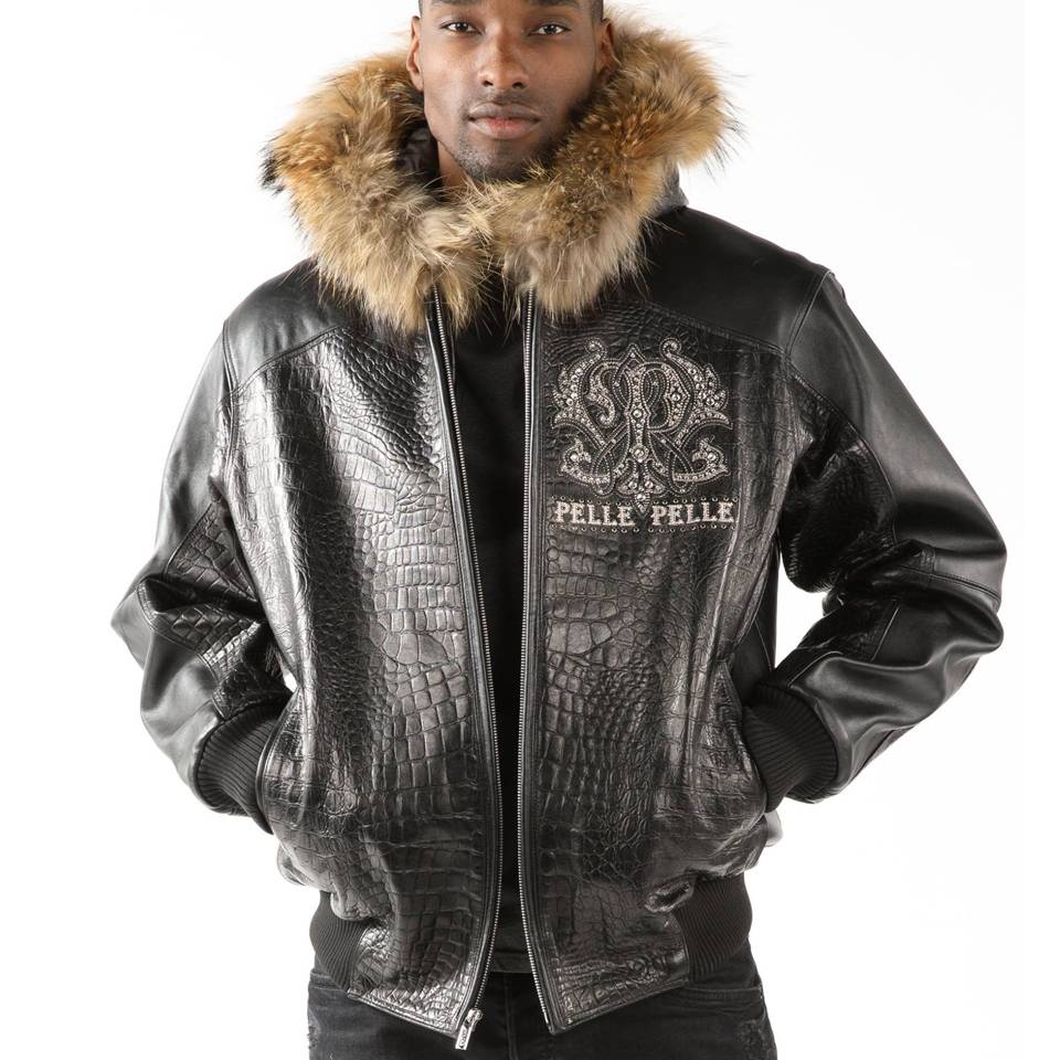 Pelle Pelle Forever Fearless Black Fur Hood Jacket