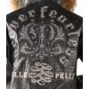 Pelle Pelle Forever Fearless Black Fur Hood Leather Jacket